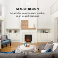 Studio Frame II Kamingehäuse + Kamini FX Kamineinsatz 2000W MDF Modernes Design -Klarstein Verkaufsgeschäft 60002710 uk 0002 logo Klarstein Studio Frame II Kamingehaeuse