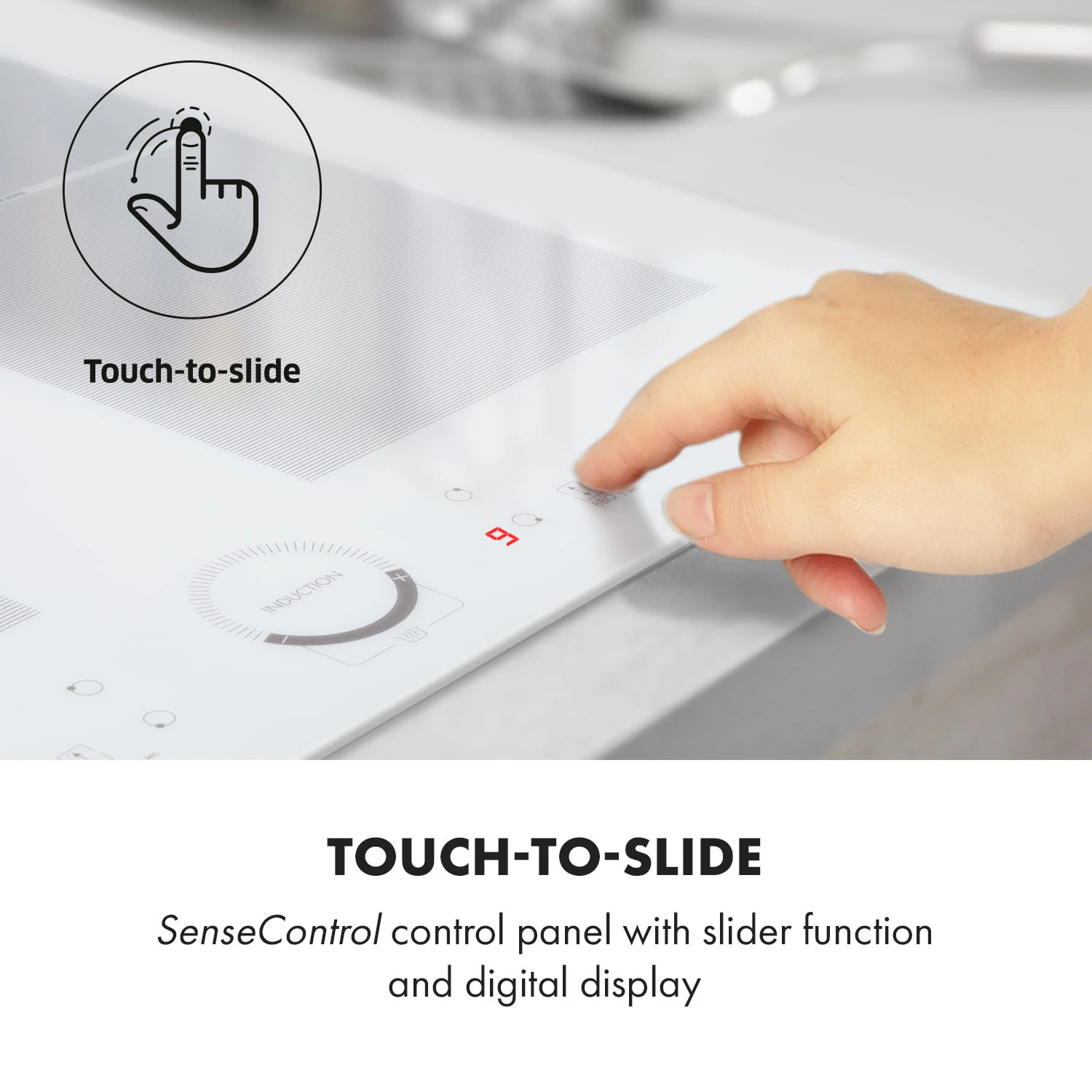 Delicatessa 60 Induktionskochfeld 4 Zonen 7000W Timer Weiß 7 Delicatessa 60 Induktionskochfeld 4 Zonen 7000W Timer Weiß – Bild 5